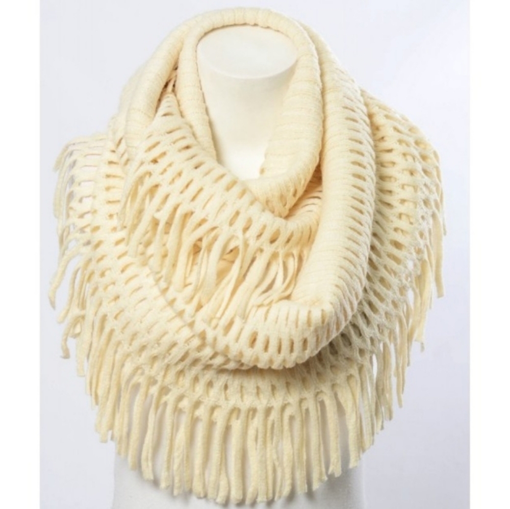 NIP Knit Crochet Openwork Scarf